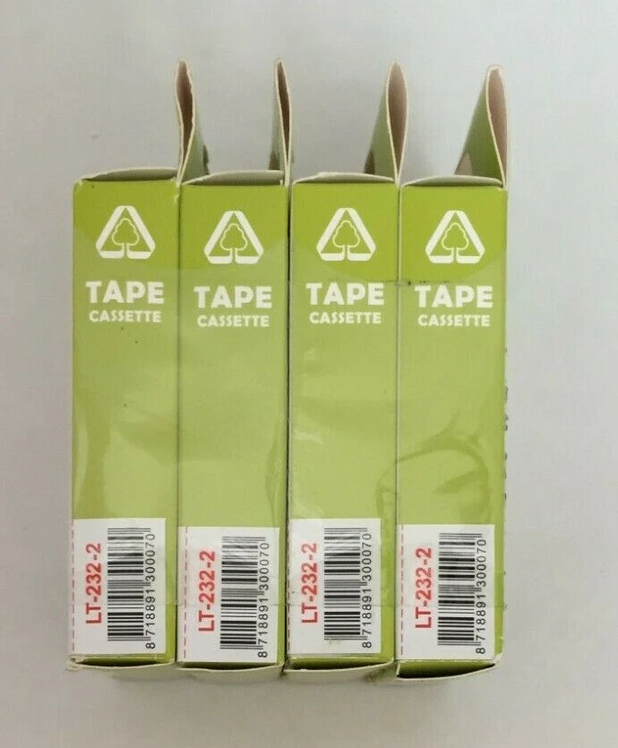 4 Red on White Tape LT232-2 Tape Label 12mm 1/2" For new P-Touch PT-6100 - Imagem 3 de 4