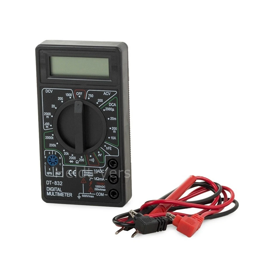 Digital Multimeter Stromprüfer Vielfach-Messgerät Voltmeter Spannungsmesser Neu - Bild 2 von 4