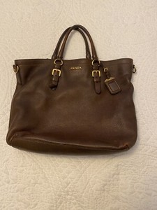 prada pebbled leather tote