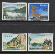 JAPAN Sc#675,676-7,678 1959 Scenic Views, Nagoya 350th Anniversary MNH