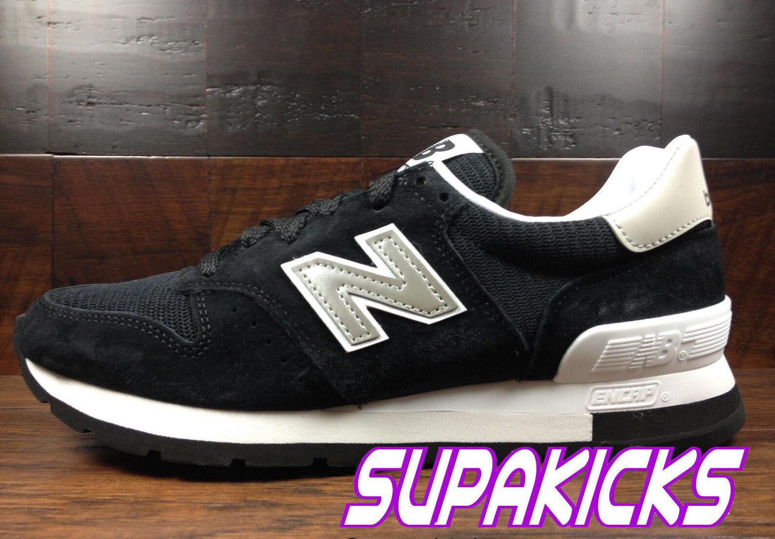 New Balance M995CHB USA 995 (Black White) Classic Rare VIBRAM (Suede) Mens 7-13