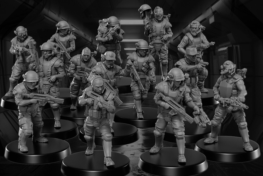 Xbox360版「エイリアン コロニアルマリーンズ」コレクターズフィギュア Aliens Colonial Marines Models | Sci-Fi Miniatures | Unpainted