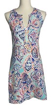 Lilly Pulitzer Estrada Shell Me About It Dress XS Coastal Preppy Beach 97903