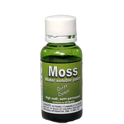 Dirty Down ''Moss'' Water Soluble Paint for Weathering 25ml DDM003