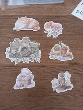 6X PAPER DIE CUTS FOR SCRAPBOOKING/JOURNALS MIXED PD130 