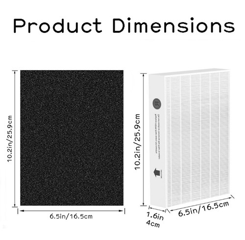 HPA100 Replacement HEPA Filter Set for Honeywell HPA100 Series Air Purifiers - Picture 4 of 10