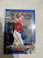 BRANDEN BOISSIERE 2021 1st Bowman Draft Chrome Sapphire Refractor SP - Nationals