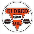 Vintage Style Metal Sign Eldred Motor Oil Gas Station 24x24