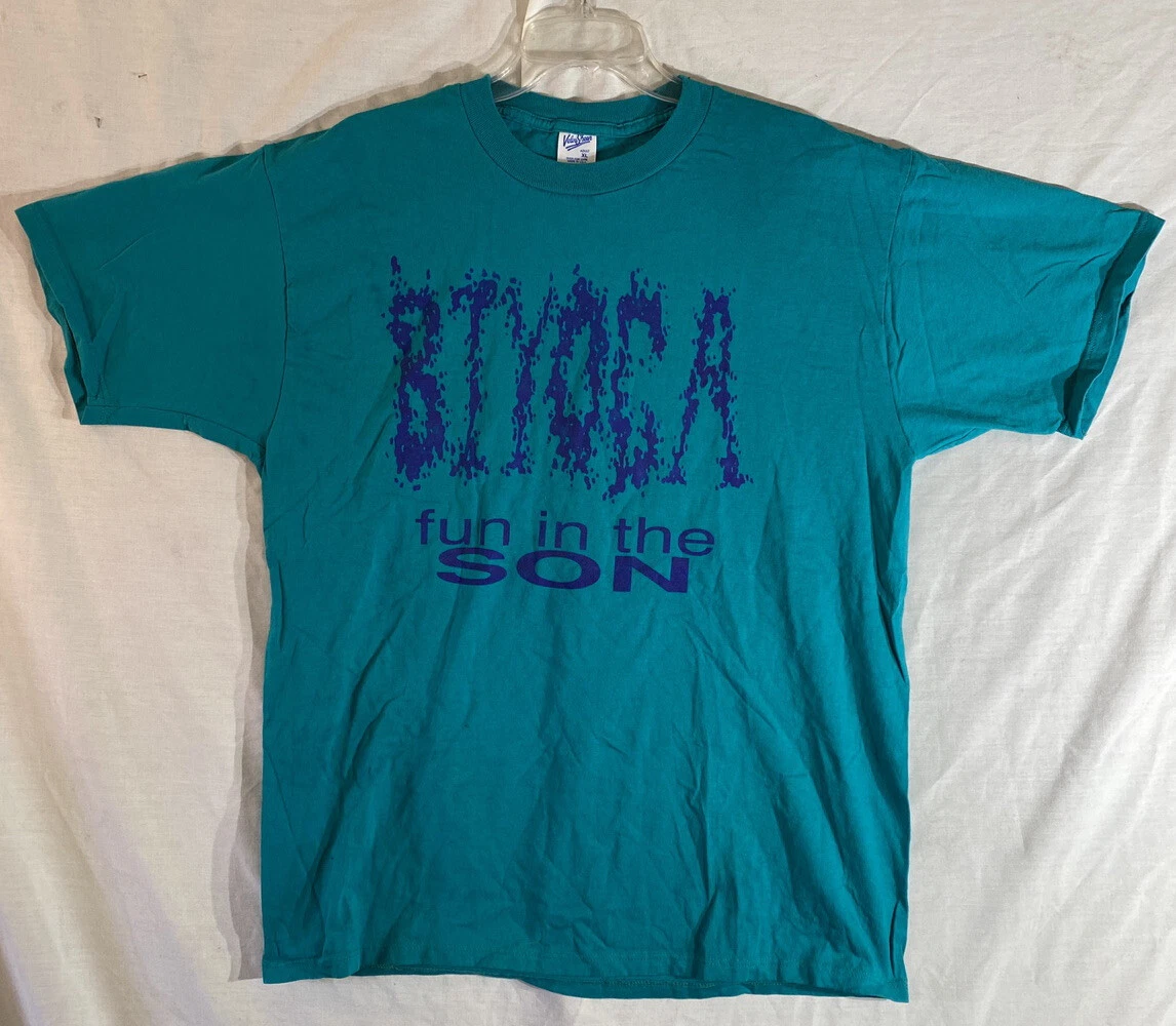 Fun In The Son XL T Shirt Vintage Blue Purple Biyoca T-Shirt