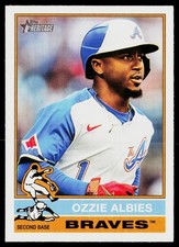 Ozzie Albies 2025 Topps Heritage #365 Atlanta Braves
