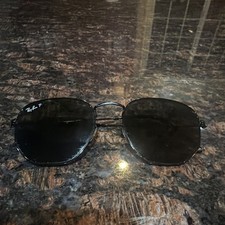Ray-Ban RB3548N Polarized Black Metal Geometr...