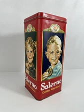 SALERNO Golden Goodness 50th Year [METAL TIN] Ltd "Reusable" Vtg Cookie Promo