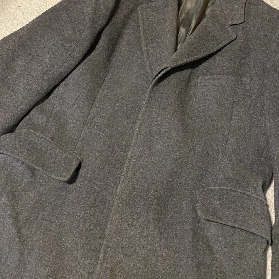 VTG 60s Pendleton 100% Pure Virgin Wool Over Coat Trench Men’s 40 Made In USA - Image 2 of 4