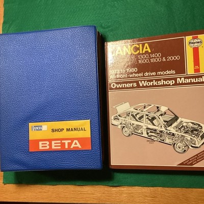 Lancia Beta Händler Werkstatthandbuch Var 3 1976 & Haynes 533 Handbuch