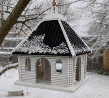 Vogelhaus Vogelfutterhaus Futterspender f&uuml;r Wildv&ouml;gel Garten h&auml;ngend wetterfest