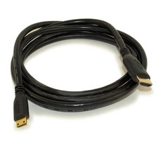 6ft Mini HDMI to HDMI Cable High Speed 30 AWG HDMI 1.4a Certified Adapter Cord