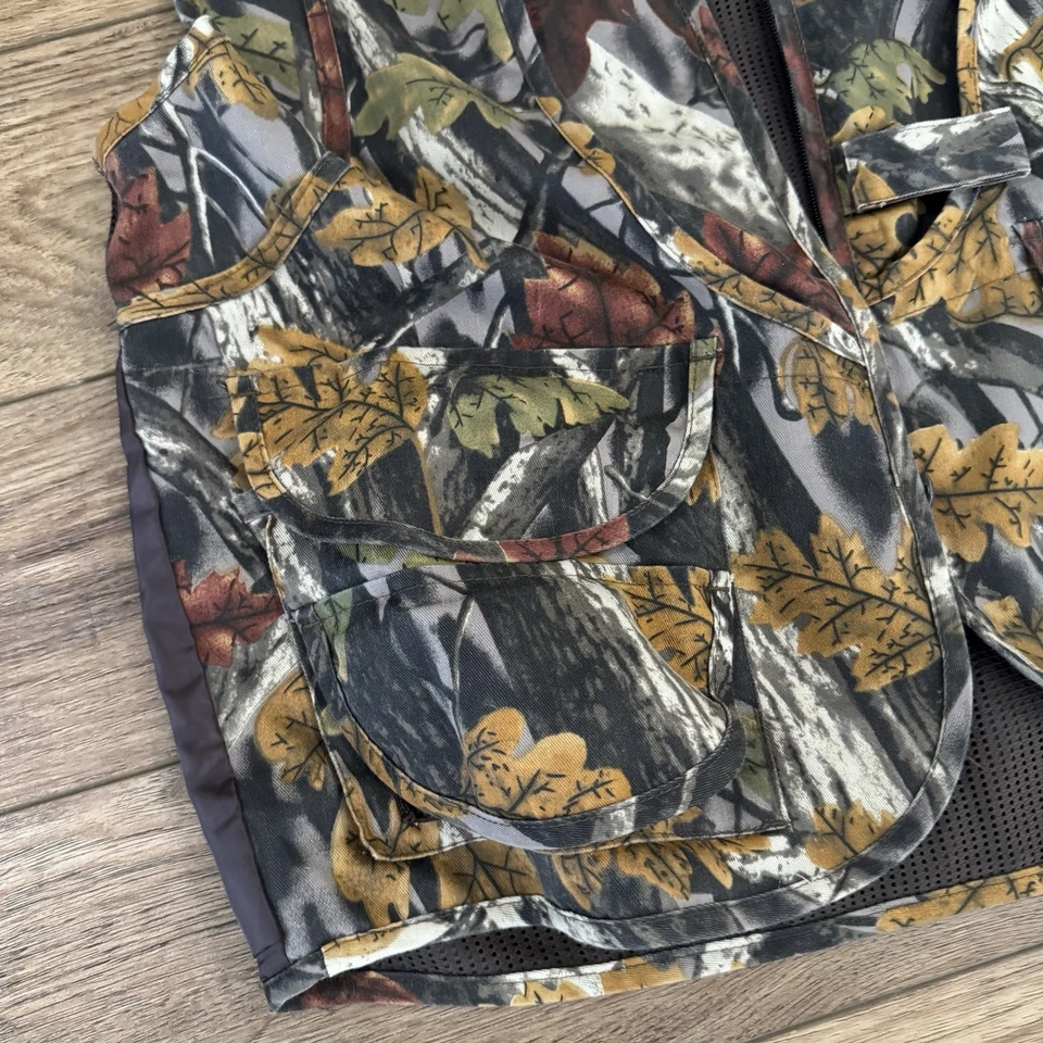 Colete vintage Master Sportsman camuflado pesca caça ao ar livre - Imagem 2 de 4