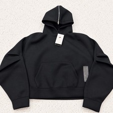 NIKE PRE-GAME FLEECE WOMEN S OVERSIZED PULLOVER HOODIE BLACK