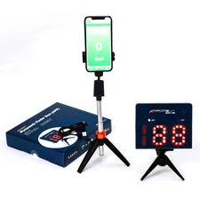 Speed Radar Gun 2.0 – App-Enabled Hockey Shot Speed Tracker with USB Recharge...