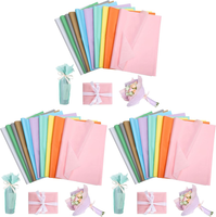 100 Blatt Seidenpapier 50X70Cm, 10 Farben Seidenpapier Verpackungsmaterial