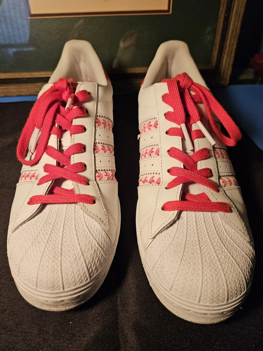 adidas gazelle silver green womens adidas Originals Men's Superstar Shoes, Size 9, White/Red/Gold