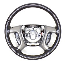 Chevrolet Gmc 07-14 Tahoe Yukon Steering Wheel Black Ebony Leather