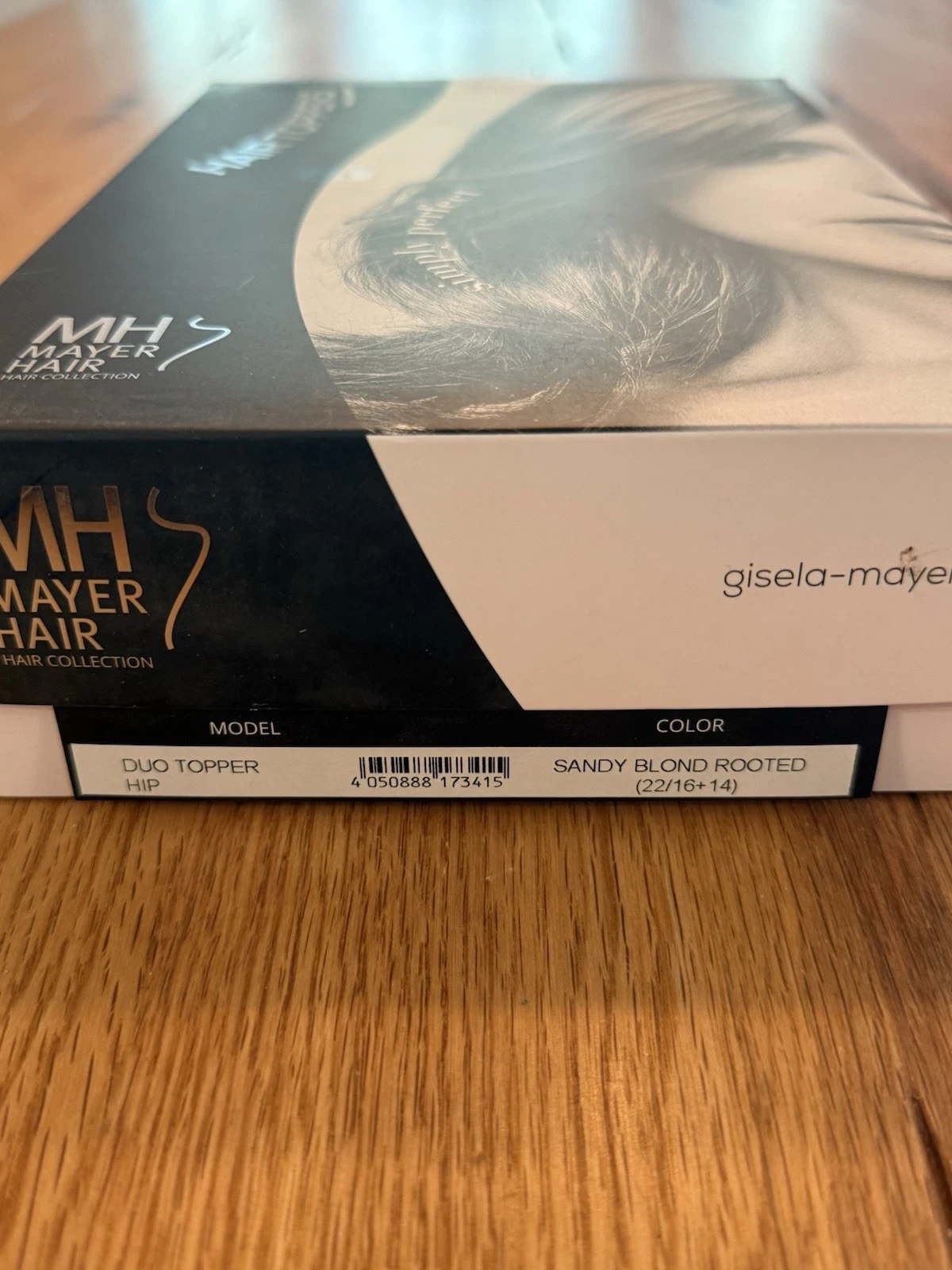 Gisela Mayer Hair Topper Duo Topper Hip Sandy Blond Rooted 22/16+14 Mono - New 4