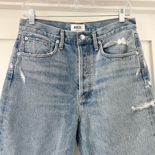 AGOLDE 90er Mid Rise Loose Fit Jeans Distressed USA Made 26 - Bild 5 von 13