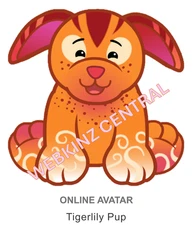 Webkinz Classic Tigerlily Pup *Code Only* (~messaged~)