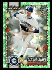 2026 Topps Holiday George Kirby #H167 Green Holiday Foil Mariners