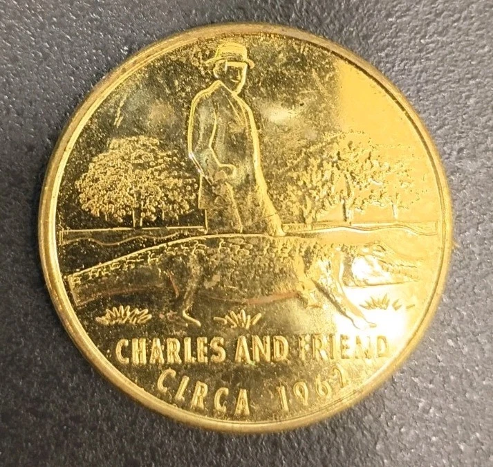 Harbor Town Circa 1969 Charles and Friends 1962 Gold Golf Coin - Image 4 of 4