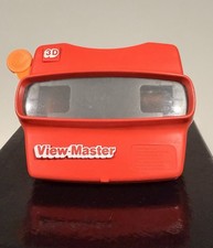 Vintage View Master 3D Viewer Red with Orange Handle Made in USA