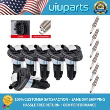 6Pcs Ignition Coil and Spark Plug OEM For 2002-2005 Chevrolet Trailblazer 4.2L
