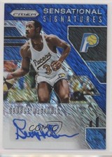 2019 Prizm Sensational Signatures FOTL Blue Shimmer George McGinnis Auto HOF ow1
