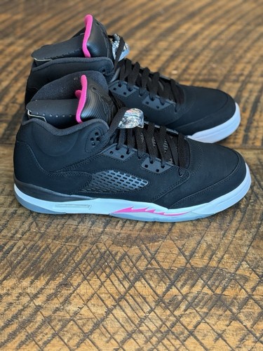 Jordan 5 Black Deadly Pink SZ 9M/10.5W *Rare, Brand New, STEAL, Tinker Collab - Picture 4 of 10