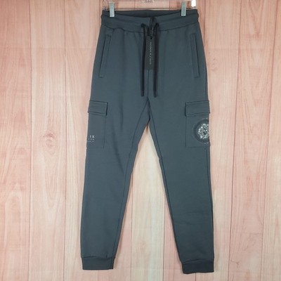 Supply & Demand Mind Cargo Jogger Pants Mens Small Gray Stretch Medusa Logo