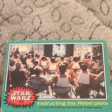 20th Century-Fox 1977 Star Wars Trading Card #227 Instructing the Rebel pilots