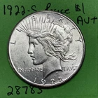 1922-S Peace Silver Dollar $1 US coin