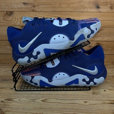Nike Turnschuhe Herren Gr. UK 11 PG 6 Blau Paisley Basketball Court Schuhe Paul George