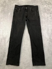 Levis 559 Jeans Men's Size 38x34 Black Relaxed Straight Fit Stretch