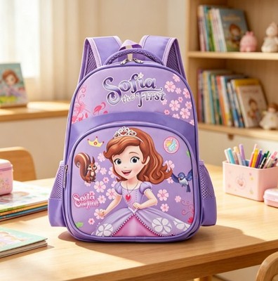2026 Cute Princess Sofia Kids Backpack Girls School Bag Cartoon Bookbag Gifts