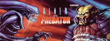 Alien Versus Predator Arcade Marquee 8 1/4 x 23 5/8 Translite image