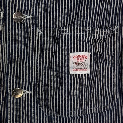 Pointer Brand Jacket Mens Small Hickory Stripe Chore Coat Workwear