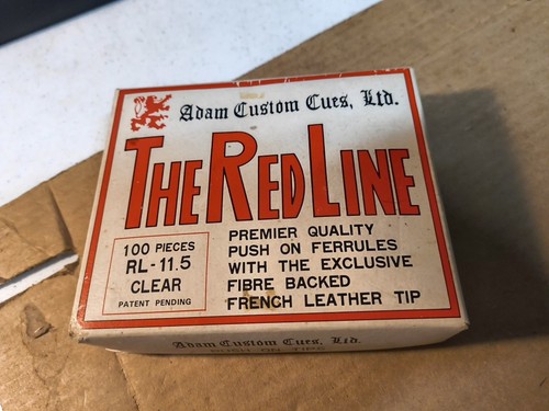 Vintage Adam Custom Cues LTD Ferrules Push On Tips Box Of 89 French Leather Tips