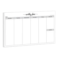 Weekly Planning Notepad Landscape - 50 Sheets (8.5" x 5.5") - Horizontal Week...