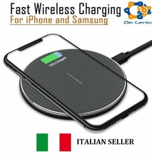 ALIMENTATORE CARICATORE CON CAVO RICARICA WIRELESS SAMSUNG HUAWEI SONY ONEPLUS