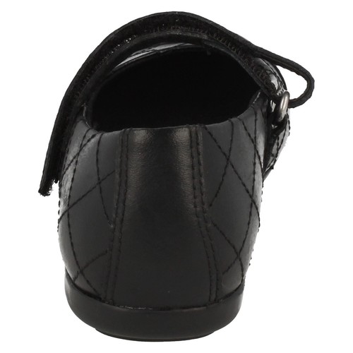 Girls Clarks Black Leather Shoes UK Size8F INF: Dance Roxy£5.99 - 第 4/9 張圖片