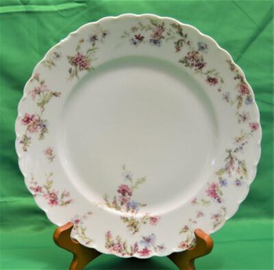 Vintage HAVILAND LIMOGES France Fine China Pink FLOWERS 9 1/2