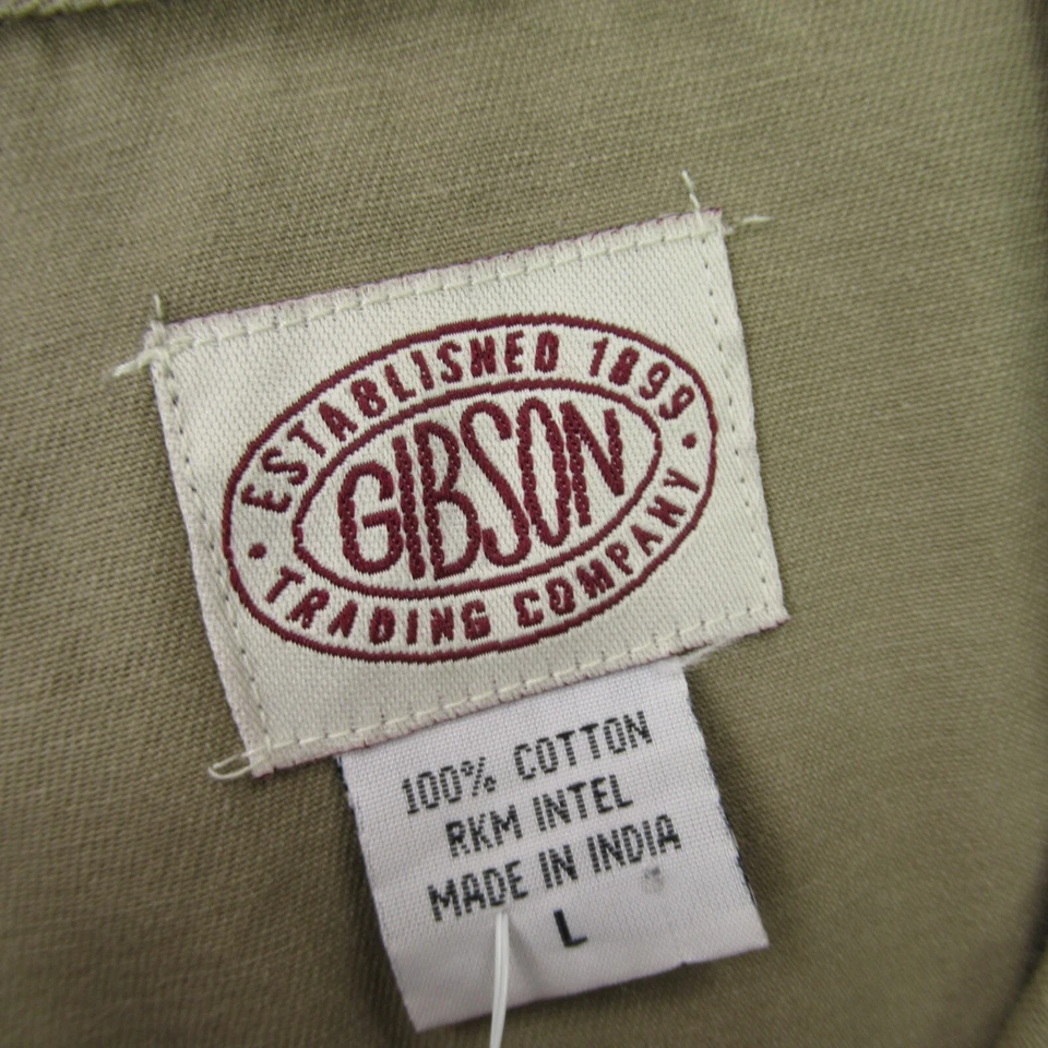 Camisa Gibson Para Hombre Grande Regular Manga Larga Bolsillos Frontales a Presión Exterior Foto 3 de 4