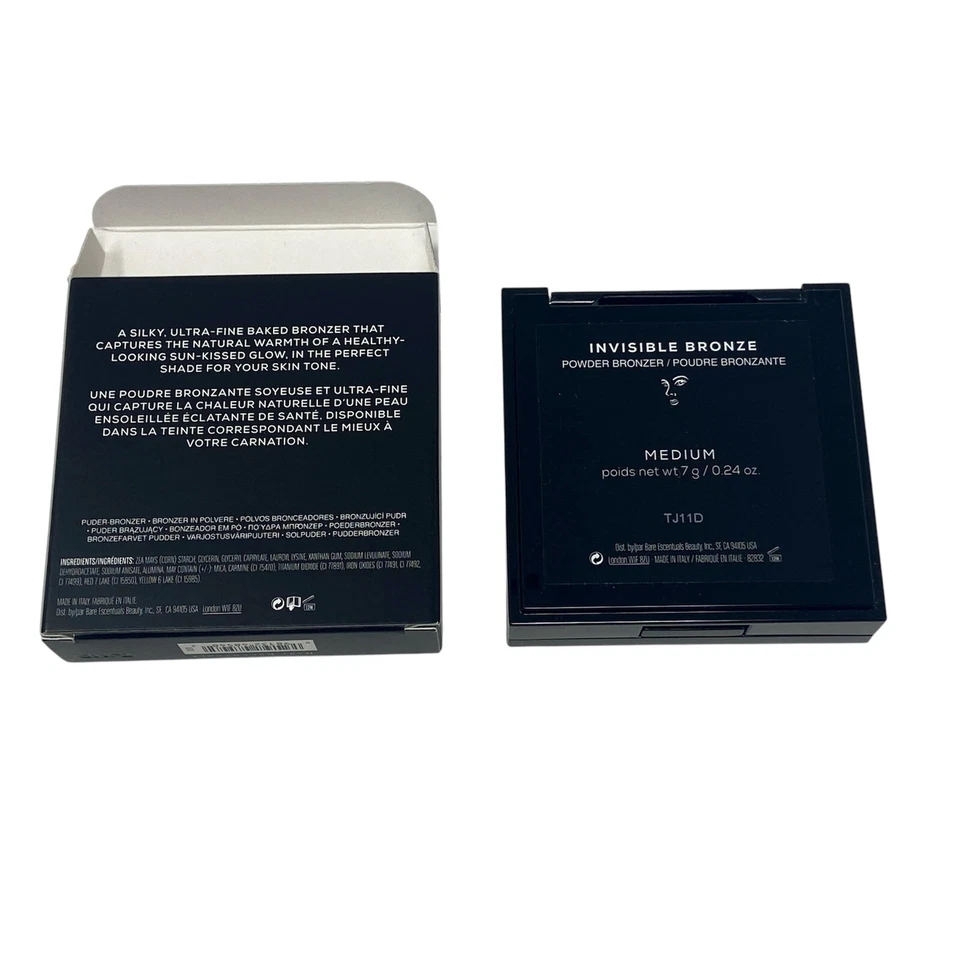 bareMinerals Invisible Bronze MEDIUM baked powder bronzer .24 oz. Rare NEW NIB - Image 2 of 2